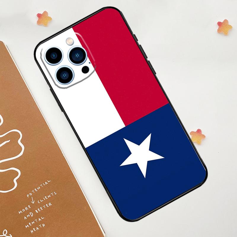 Texas Flag Phone Case For iPhone 17 Pro Max 14 11 15 16 Pro Max 13 12 Mini 16 Plus 16e 17 Air Funda