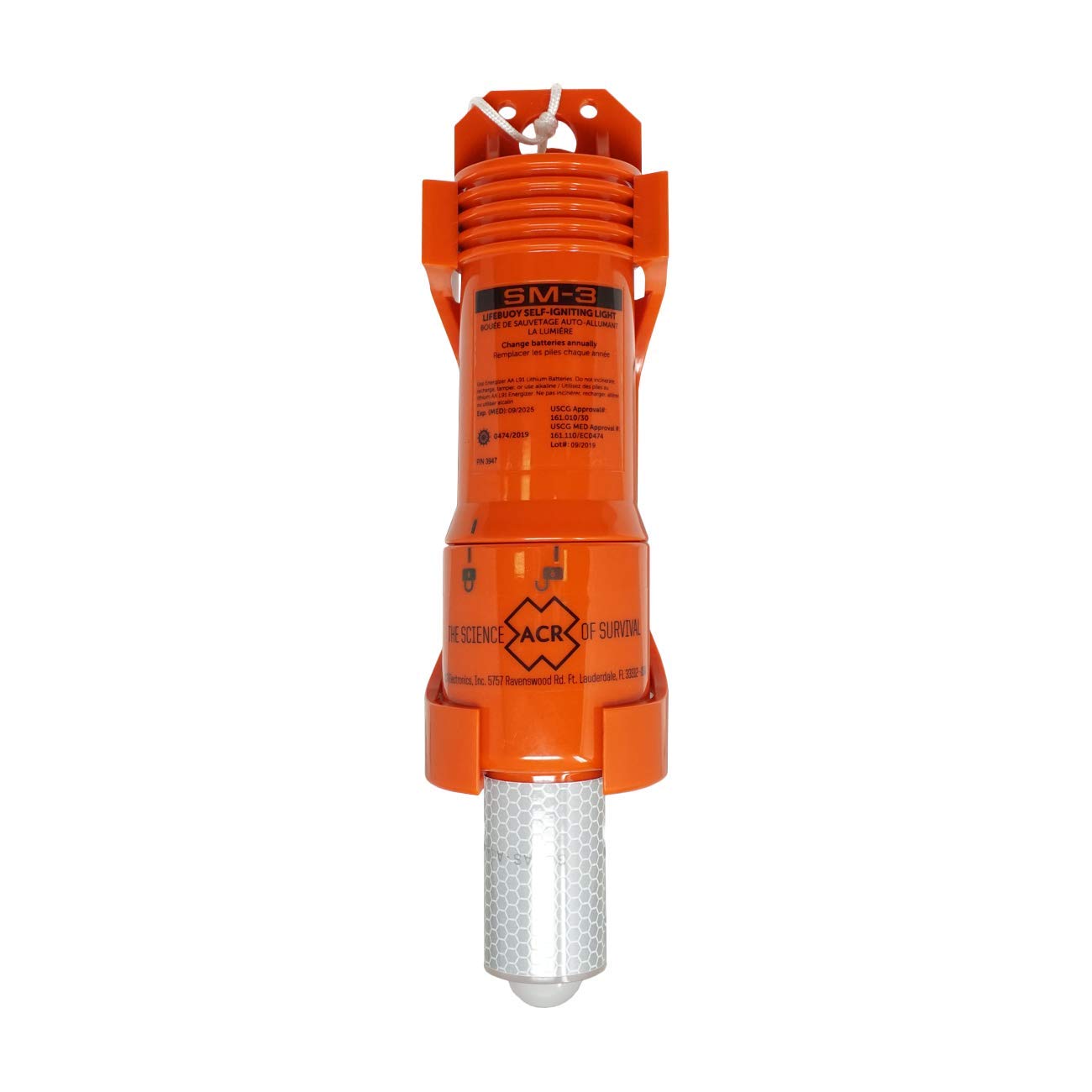 

ACR SM3 Lifebuoy Self-Igniting Marker Light USCG SOLAS MED Approved, direct replacement SM2