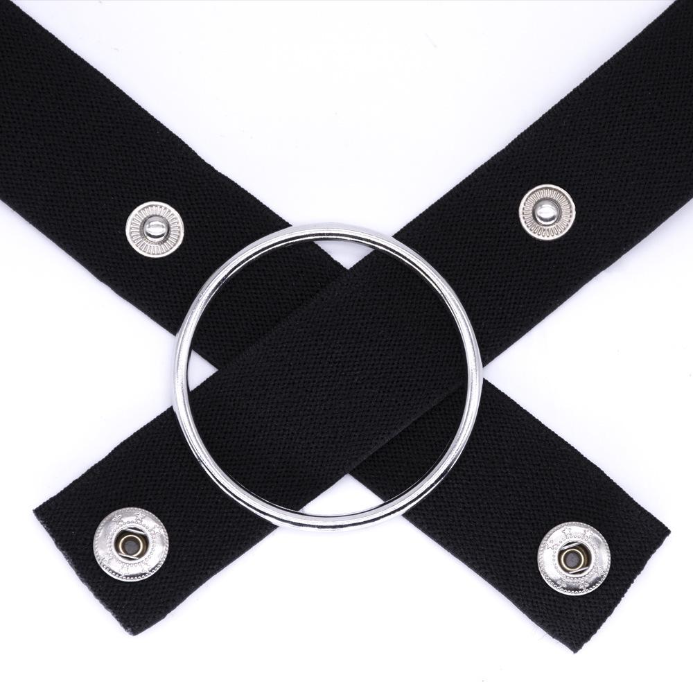 Elastic Adjustable Men's Chastity Strap with Three-Way Binding and Waist Belt