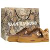 Air Force 1 Wan Hua Nong, Brown Yarn, Shopping Bag Abrasion Resistant Low Top Skateboard Shoes Unisex Brown CJ9179-200(Team1023-S-BOX)