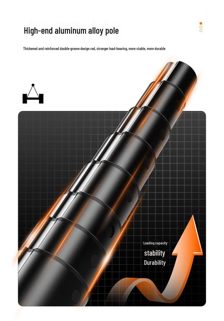 Bluetooth Selfie Stick with Integrated Tripod - C10 Stainless Steel for Live Broadcasts