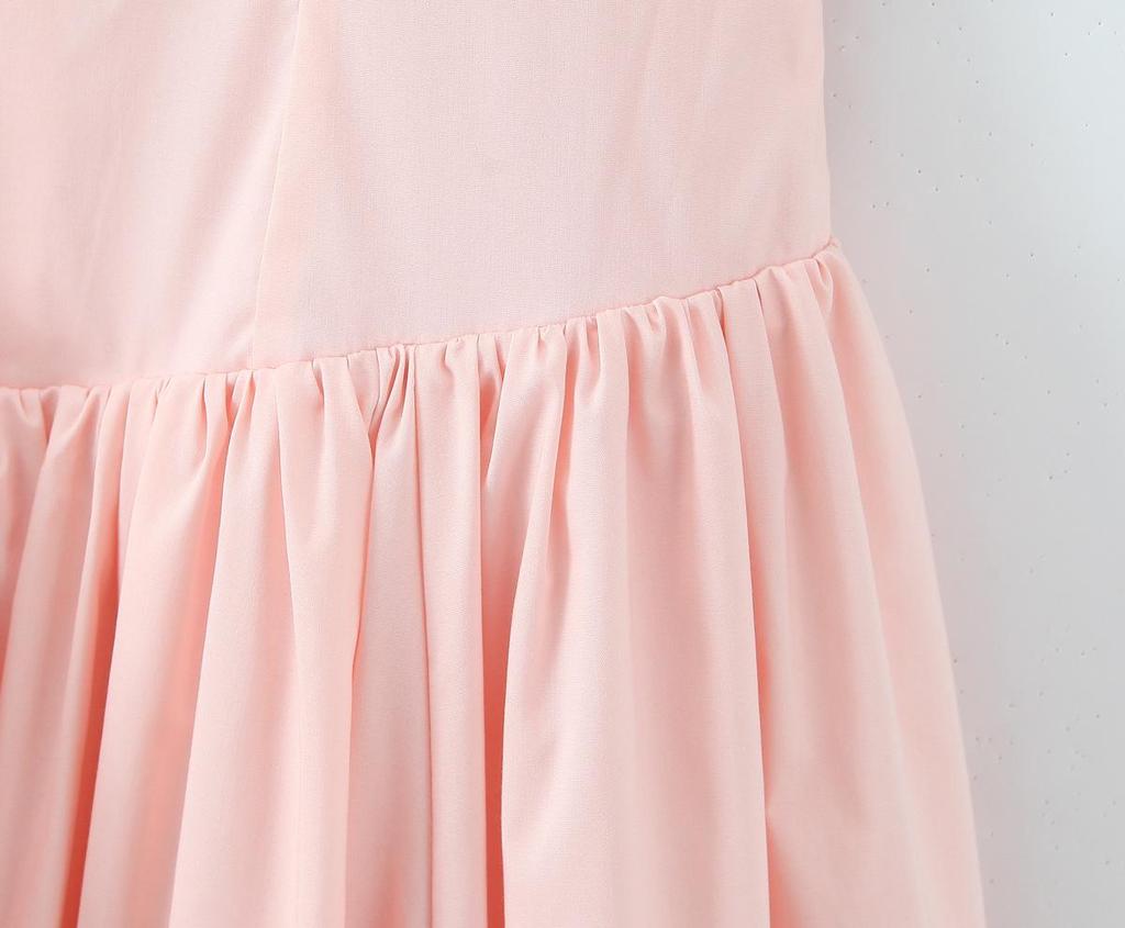 2025 European Autumn Women's Waist-Cinching Halter Neck Slimming Princess Dress