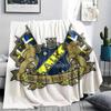 1PC AIK Print Flannel Blanket, High Quality Comfortable for All Seasons, Home Decor, Warmth and Comfort, Perfect for Christmas Gifts