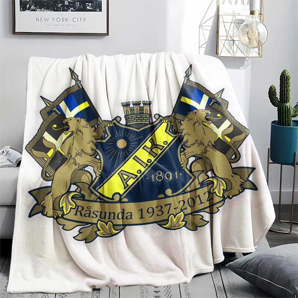 1PC AIK Print Flannel Blanket, High Quality Comfortable for All Seasons, Home Decor, Warmth and Comfort, Perfect for Christmas Gifts