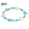 Seaside Commemorative Jewelry Summer Beach Bracelet Bohemian Sea Shell Turtle Braided Handmade Woven Adjustable String Bracelet for Teens Wristband,