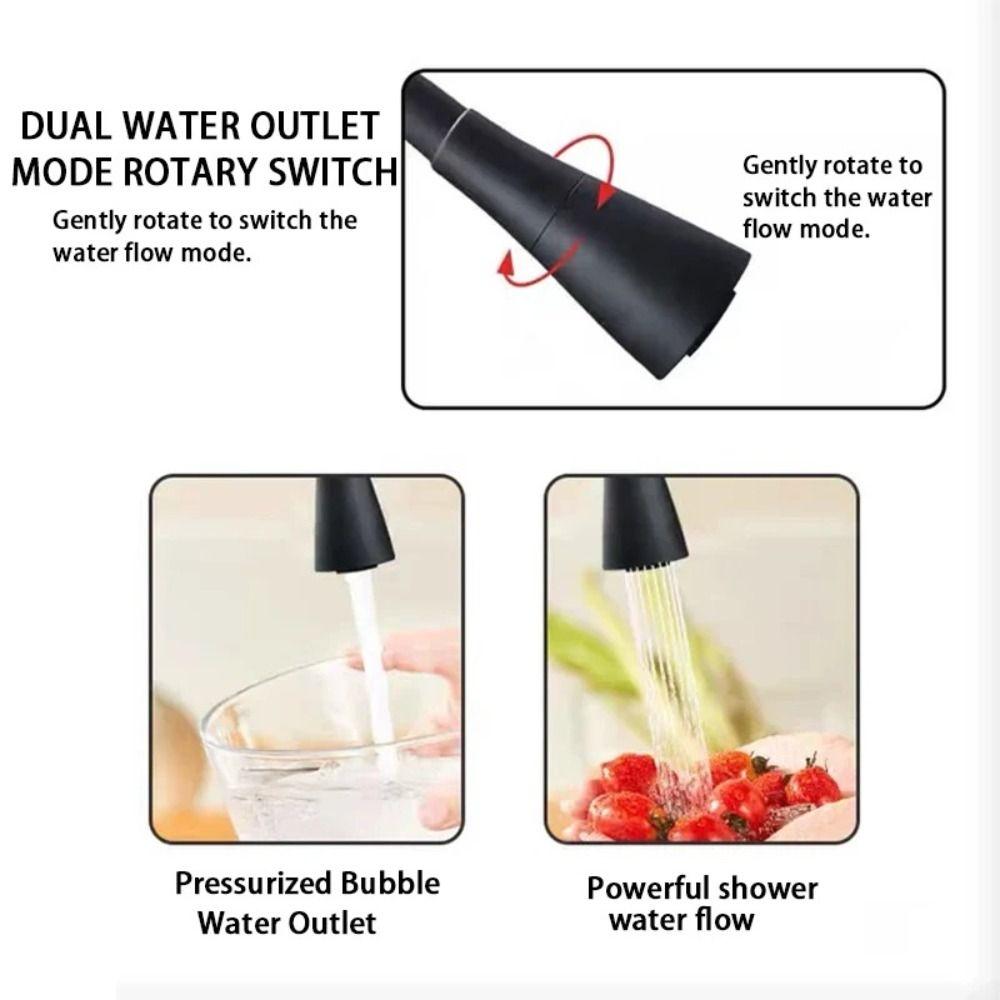 Black Single Cold Water Tap Standard Kitchen Water Supply Systems