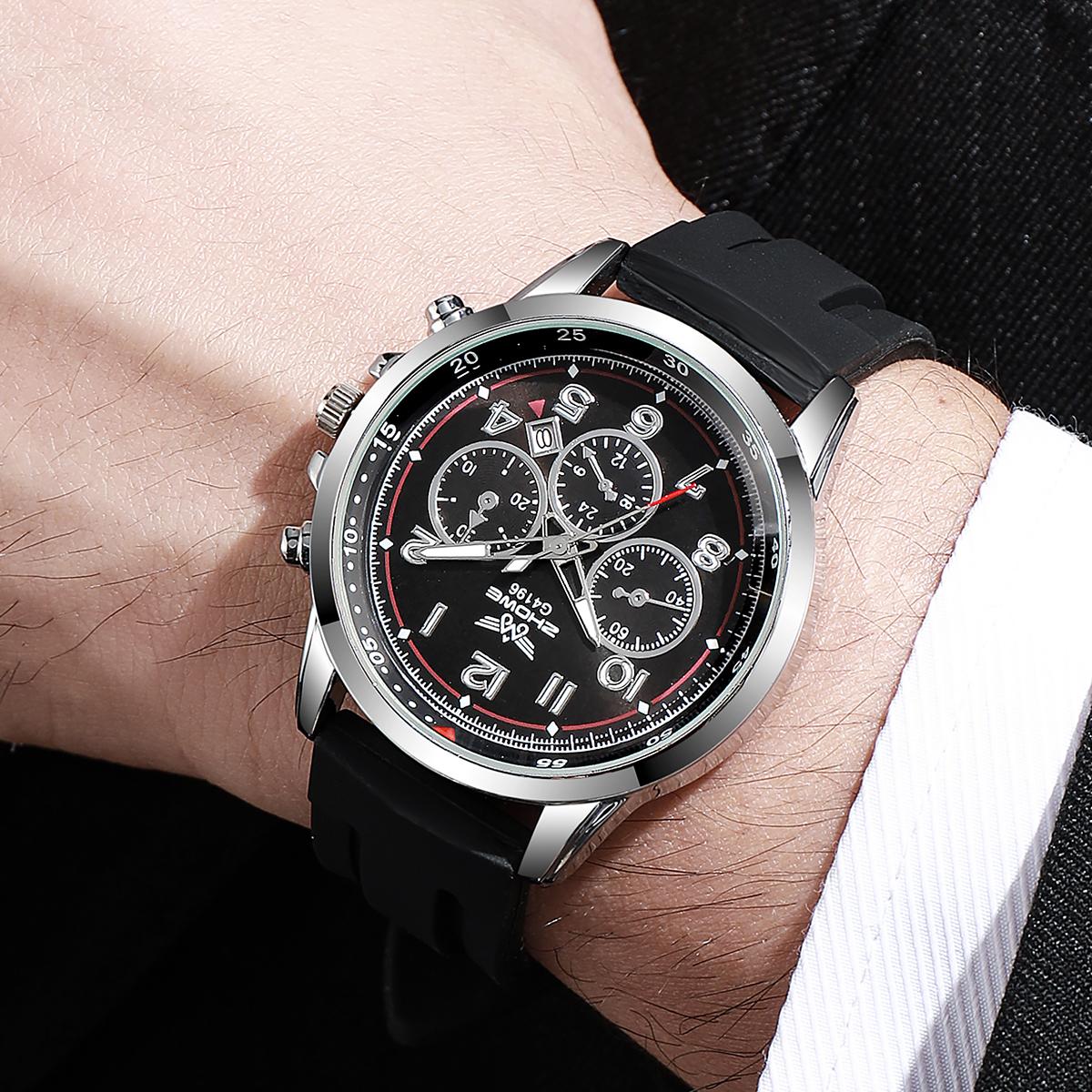 

New Fashion Men Watch Luxury Silicone Men Watches Versatile Business Calendar Quartz Watch Simple Men s Watch Relogio Masculino