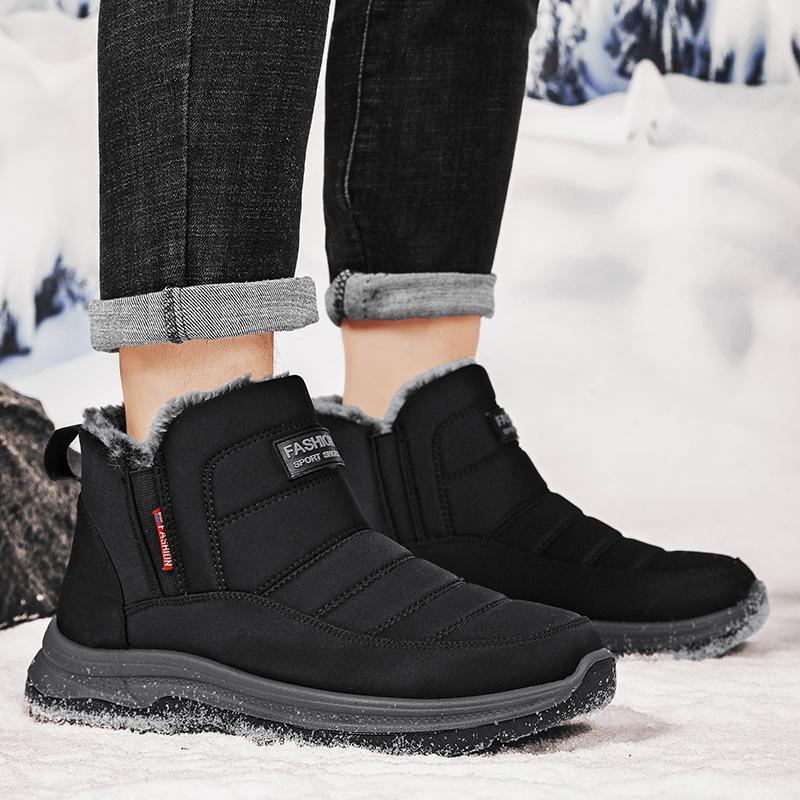 MCTIN Scarpe sportive calde e spesse da donna autunnali e invernali, antiscivolo, ammortizzanti, leggere, alte, da uomo