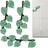 Plant Fridge Magnets Cute Fake Maple Leaves Fridge Sticker Funny Ivy Refrigerator Decor Fake Ivy Fridge Magnet Pad With Stems