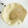 Damen Handgeflochtener Stroh-Sonnenhut Faltbar Große Breite Krempe Atmungsaktiv Häkel-Strandhut Für Sommer Outdoor Reisen Und Lässige Tägliche Kleidung