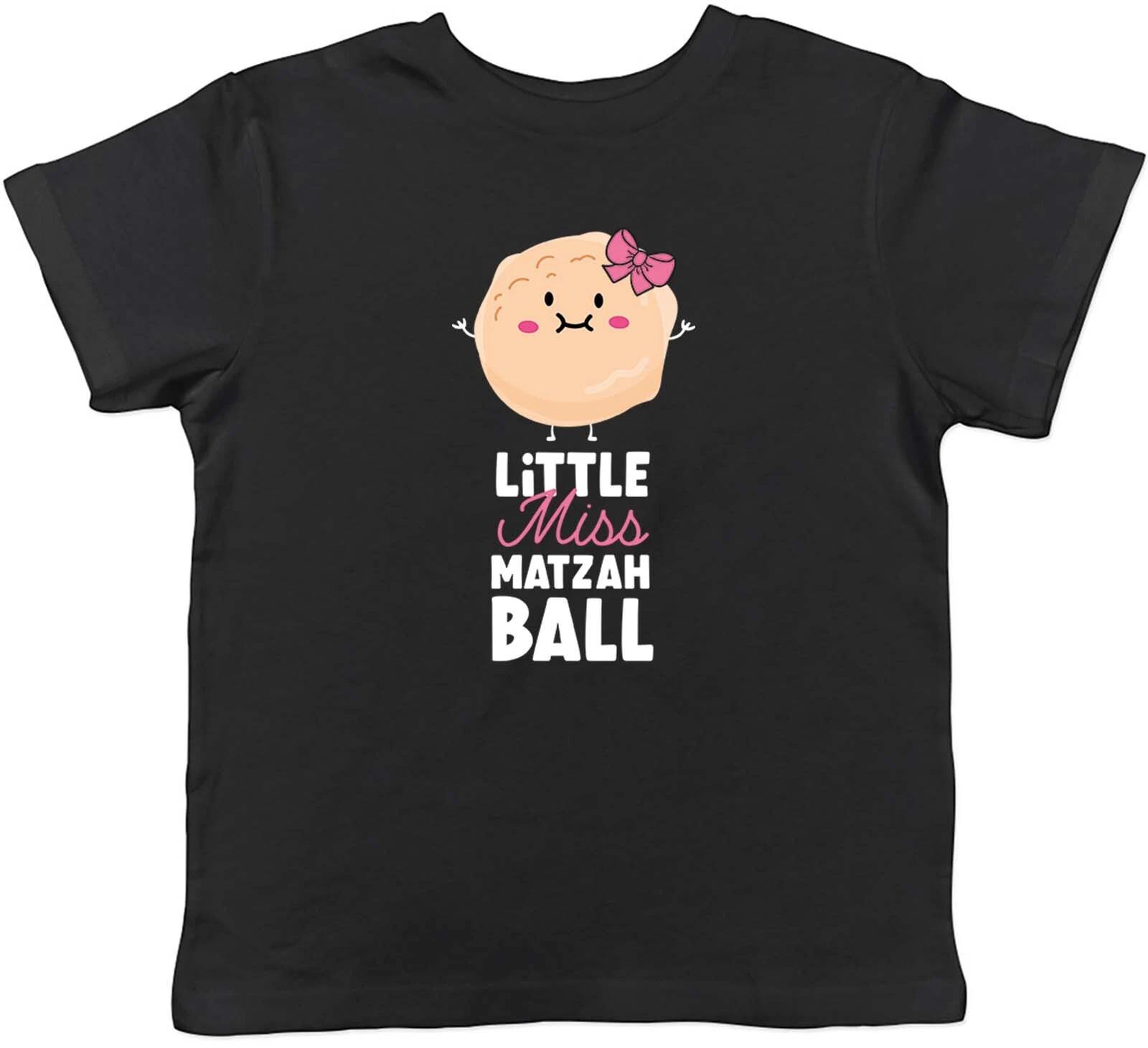 Passover Jewish Kids T-Shirt Little Miss Matzah Ball Childrens Boys Girls Gift 160