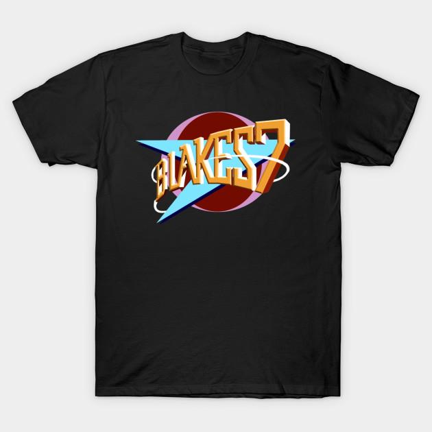 

Men Black Print T-shirt Blakes 7 No-Cut Transfer Paper Print Cotton Tshirt 2XL чёрный