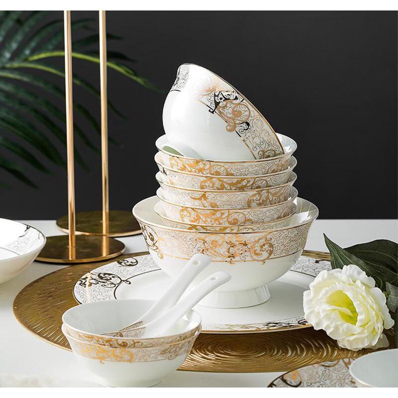 Qianhuazhike Nordic Japanese Style Ceramic Dinnerware Set