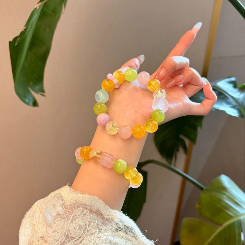 DuoBaoyuJi Original Dopamine Multi-Stone Crystal Bracelet Women
