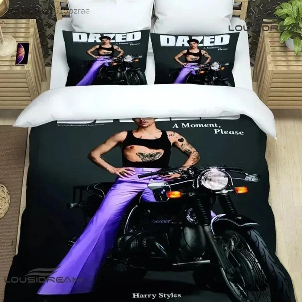 Zanger H-Harry-Styles Beddengoed Sets Exquise Beddengoed Set Dekbedovertrek Beddekbed Set Beddengoed Set Luxe Verjaardagscadeau