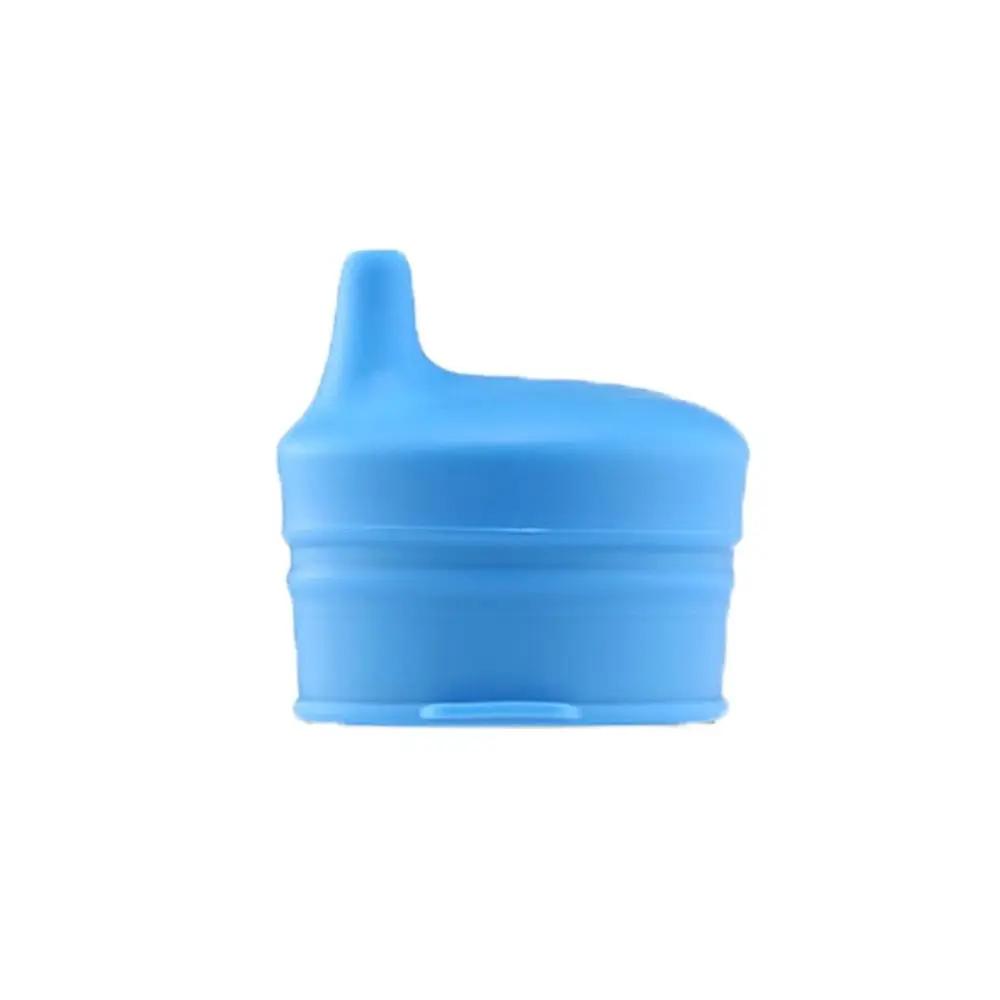 Kids Baby Silicone Sippy Cup Lids Colorful Stretchable Leakproof Straw Cup Cover with Protruding Straw Hole Bottle Cover