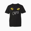 Retro Style 80s Theatre Cat Eyes Tshirt Shadow Cat Goth Alt Casual Crewneck Unisex 100 Cotton Novelty Gift Ttop Fashionable