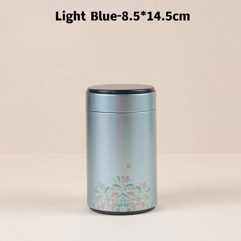Large Capacity Tea Tin Can Box Tinplate Sealed Jar Packaging Box Metal Round Tank Dry Nut Candy Storage Container Gift Case