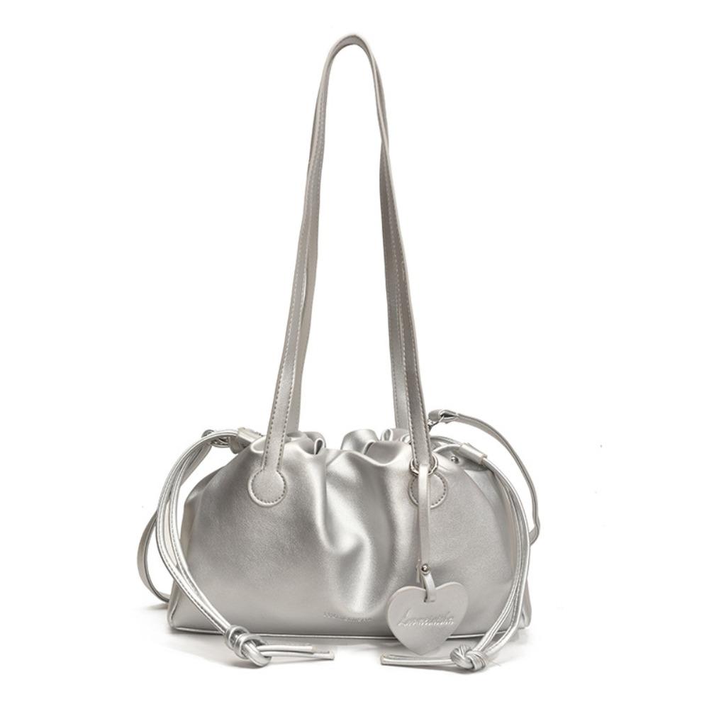 Love Pendant Large PU Handbag Shoulder Pouch Messenger Bag Versatile PU Underarm Bag  Women