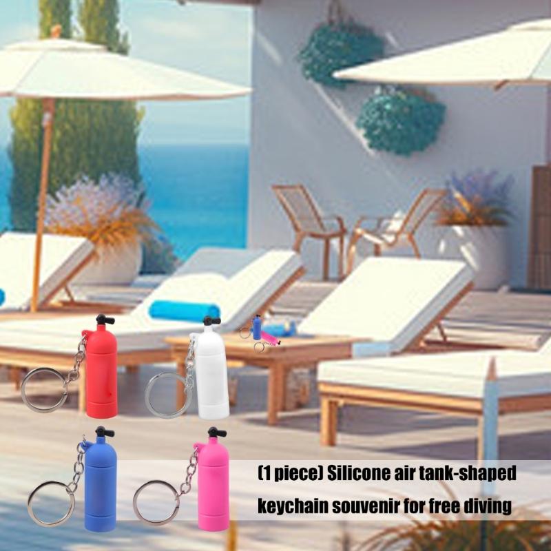 Mini Porte-clés de Plongée Pour les Passionnés de Sports Nautiques silicones alliages Construction Pratique pour le Voyage Solution de Transport