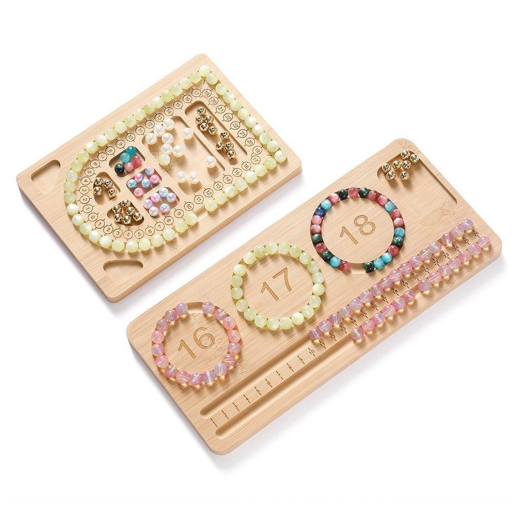 With Scale Wooden Bead Board Multiple Types Jewelry Design Board  Girls Women