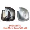 Car ABS Chrome Rearview Accessories Plated Trim Door Mirror Cover With LED For Mitsubishi Montero V73 2001 2002 2003 2004 2005