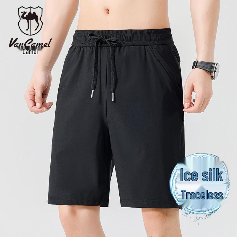 VANCAMEL Men s Ice Silk Casual Sport Shorts 5XL