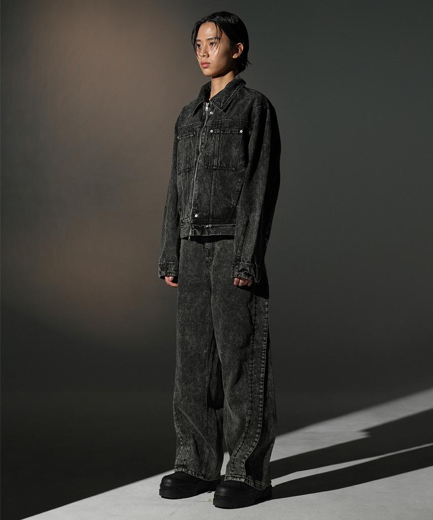 Grailz Overdyed Denim Trucker [Black]