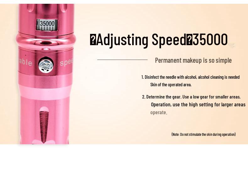 Dual Battery Eyebrow & Lip Embroidery Machine - All-in-One for Eyebrow, Lip, and Eyeliner Tattoos with Mist Effect.