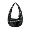 Korean Version Bright Surface Underarm Bag Fashion Fresh Solid PU Patent Leather Handbag Women's High-grade Sense Shoulder Bag