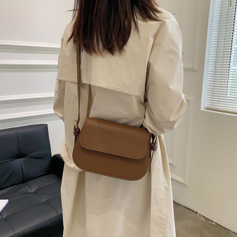 New Fashion Casual Small Square Bag Women's Solid Color Versatile Shoulder Messenger Bag