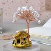 Creative Natural Crystal Tree Copper Wire Crystal Decorative Trees Fortune Tree Figurine  Desktop