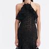 Summer 2023 European Sexy Tight-Fit Waist Hollow Long Dress