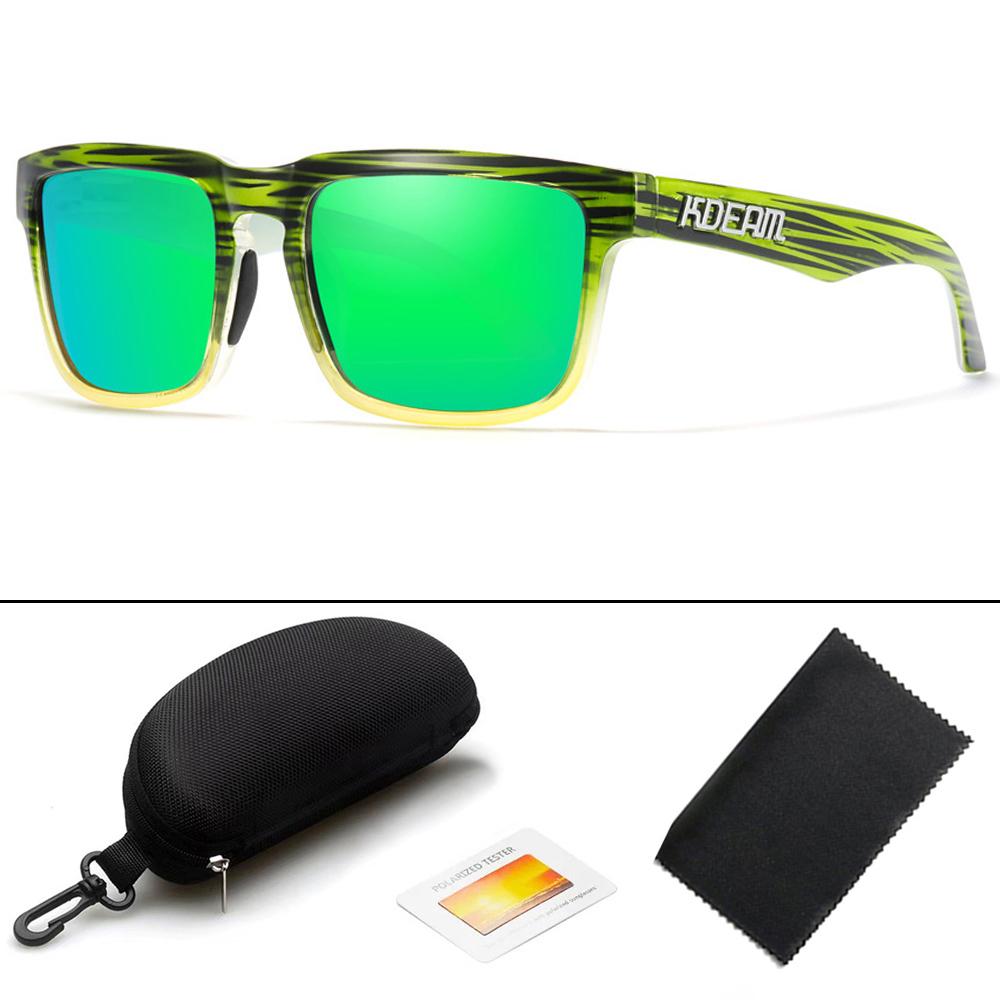 KDEAM Design New Polarized Sunglasses For Men Women Fashion Unisex Brand Trendy Outdoor Eyewear For Couple Mirror Colorful Lens