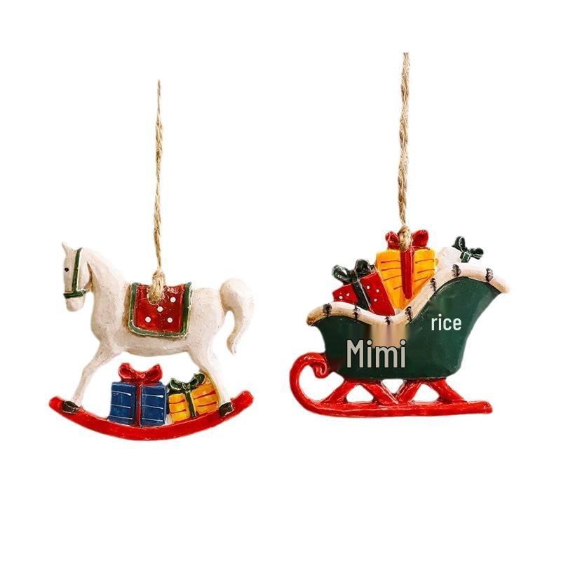Cross-border Christmas Reindeer Ornaments: Cartoon Tree Decorations & Holiday Accessories