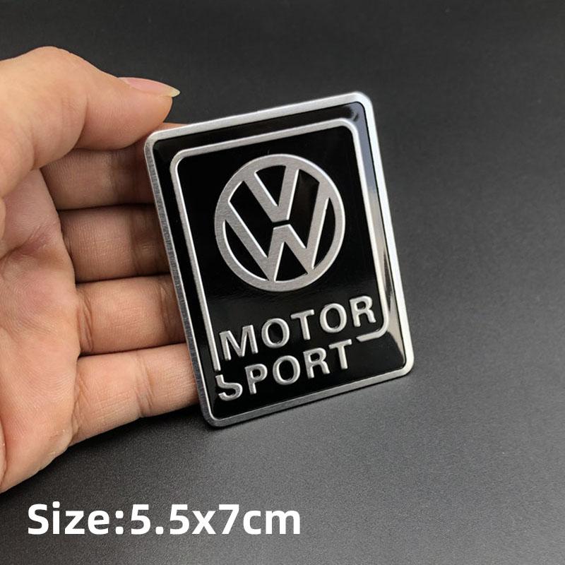 LMN1 Emblems Volkswagen Series Aluminum Badge Car Body Stickers Decals For VW GTI Polo Golf Passat Tiguan Arteon Touareg Taigo Caddy