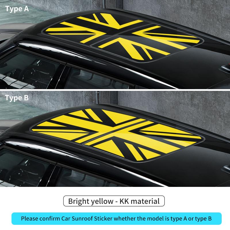 BFZ1 Car Sunroof Stickers Roof Window Film Vinyl Sunshade Sticker For MINI Cooper F56 F60 R55 R56 R60 U25 Countryman Auto Decal