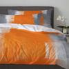Orange Gray Abstract Oil Painting Texture Soft Duvet Cover With Pilow Case 3pcs Beding Set Comfortable Quilt Cover Double Bed Home Textile