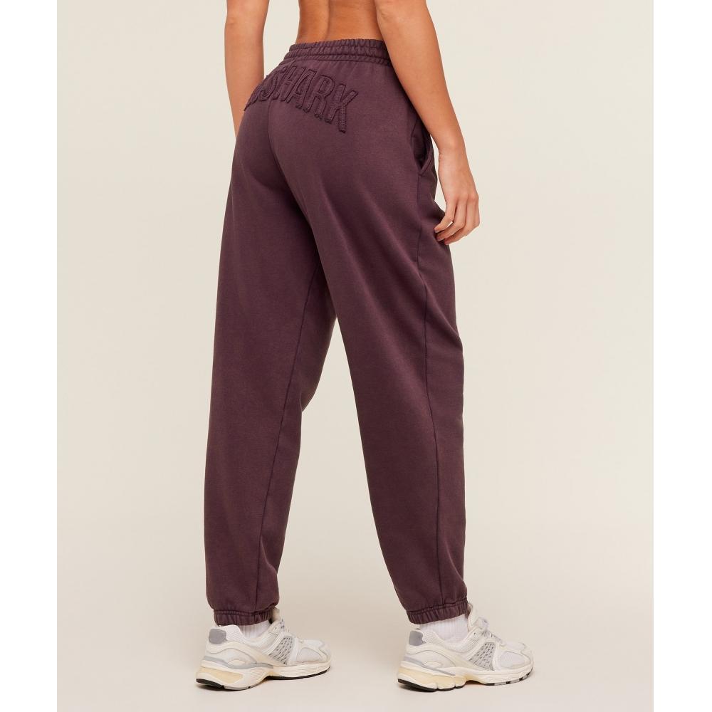 Gymshark Power Washed Cuff Joggers Cherry Purple   Acid Wash Small Ball B5c8o Pclv