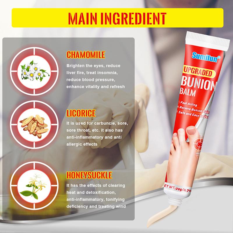 20G Bunion Gout Pain Relief Ointment Toe Joint Valgus Corrector Cream Hallux Knee Lumbar Arthritis Treatment Care Cream