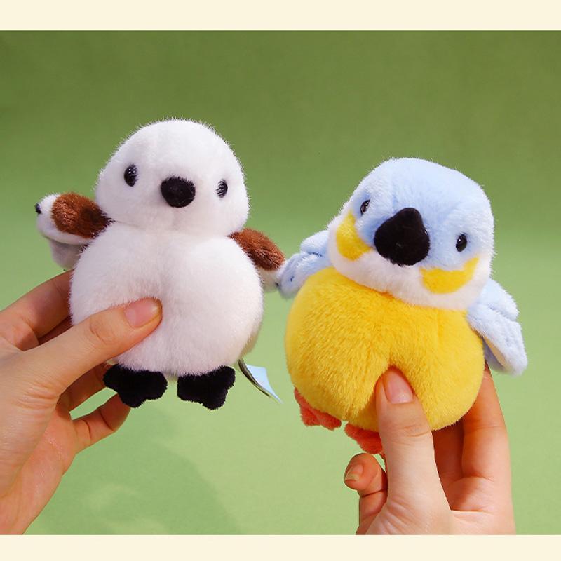 Cute Little Bird Plush Toys Realistic Funny Animal Dolls Shake Simulated Bird Chirping Fluffy Decorative Item Gifts For Children