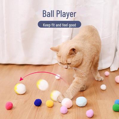 Leiser, Bissfester Plüschball zur Selbstbeschäftigung für Katzen