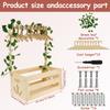 Wood Baby Shower Crate Closet Easy to Install Baby Wood Box Storage Solid Versatile Newborn Boy Girl Welcome Basket for Present