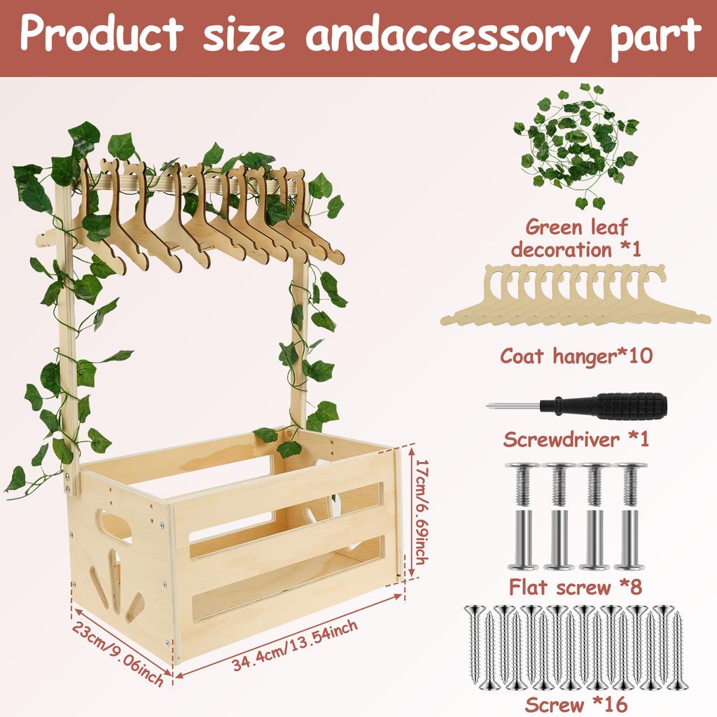 Wood Baby Shower Crate Closet Easy to Install Baby Wood Box Storage Solid Versatile Newborn Boy Girl Welcome Basket for Present