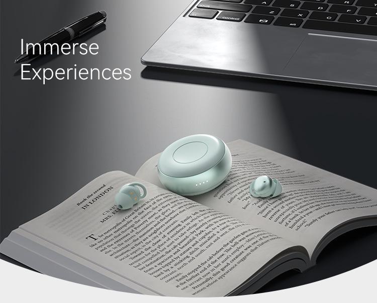 2025 Noise-Cancelling Bluetooth Earbuds: Pain-Free Side-Sleeping Silicone In-Ear Sports Earphones.