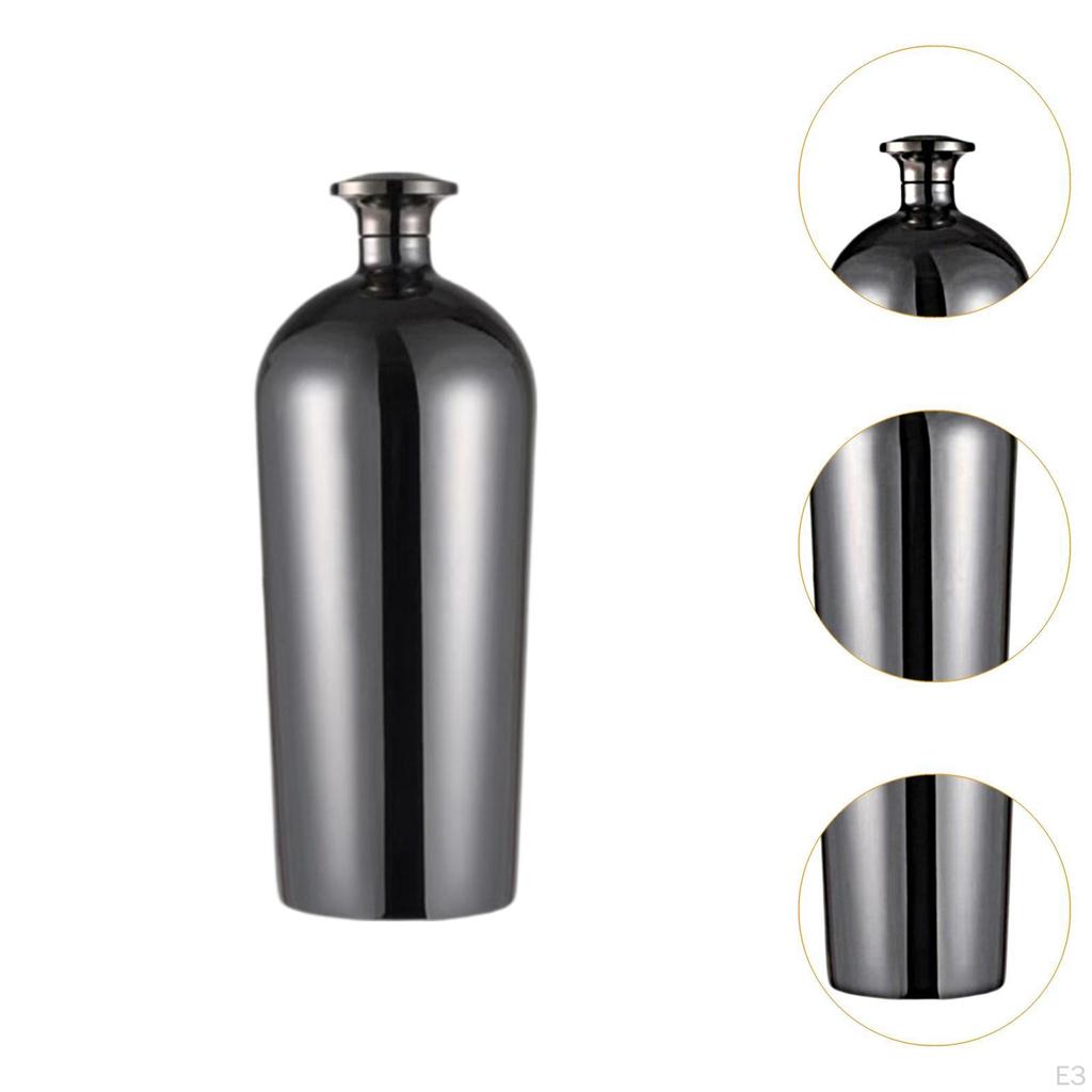 Edelstahl Flachmann Hüfttrinken für Frauen Männer Dekorative Taschenweinflasche