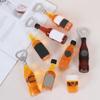 Kreative Flaschenöffner Bier Whiskey Korkenzieher Magnetische Kühlschrankaufkleber Dekorationen PP-Material für Zuhause Küche To