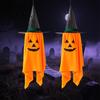 Reused Halloween Party Decorations Cute Hanging Decor, Pumpkin Ghost Pendant with Decorative Holiday Items for Home Wizard Hat, Spooky Witch Ornament