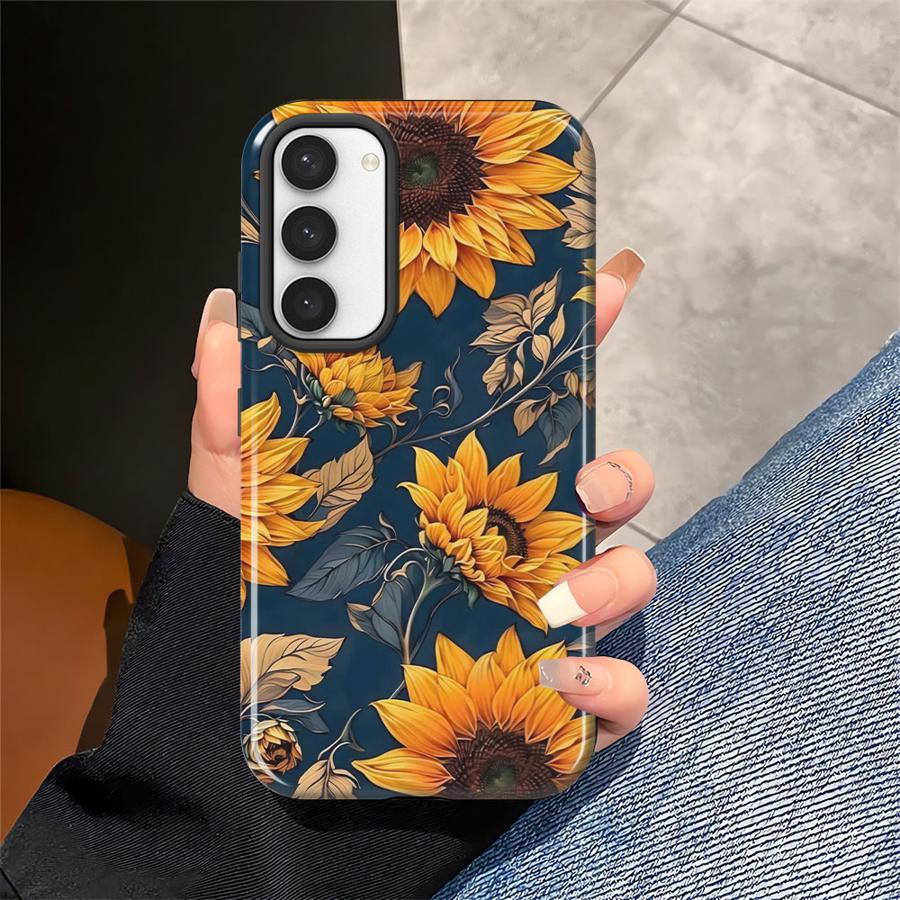 Sunflower Beauty Phone Case for Samsung Galaxy S25 S20 FE S25Ultra A26 S23 A16 A56 A36 S24 Ultra S23Ultra Soft Cover Capa