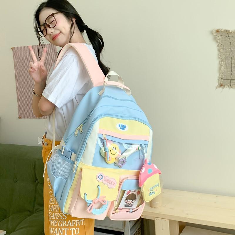 The Schoolbag Is High-value, the Mori Series Is Fresh and Cute Ins Style, and the Schoolbag Has a Large Capacity In the Early High School.
